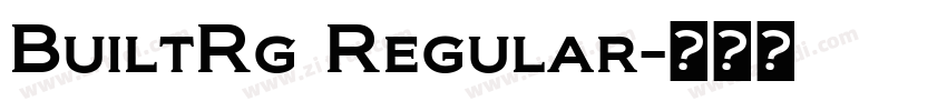 BuiltRg Regular字体转换